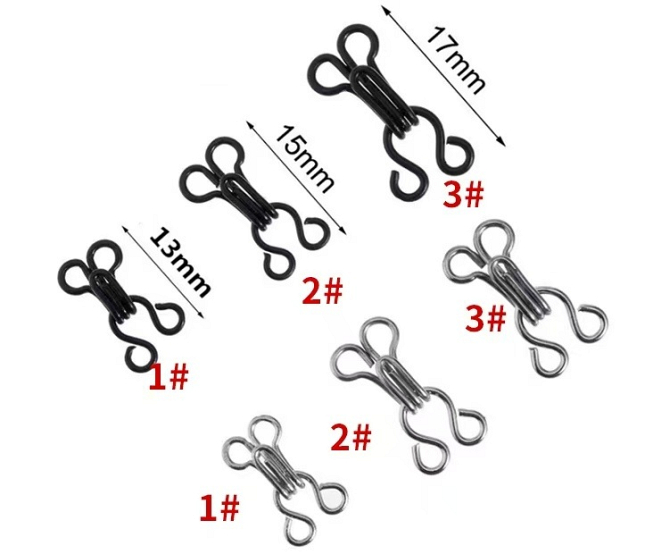 Carded Hooks and Eyes - 6 cards