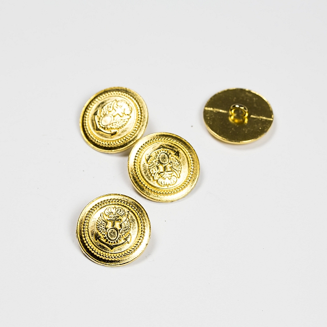 36L Metal Gold Anchor Button, 25pcs