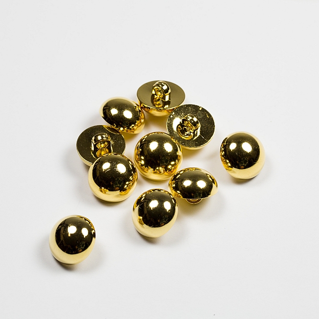 Gold ABS Dome Button, 25pcs