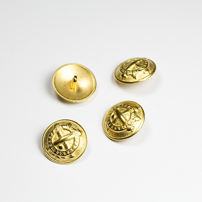 Gold Cross Military Blazer Button, 25pcs