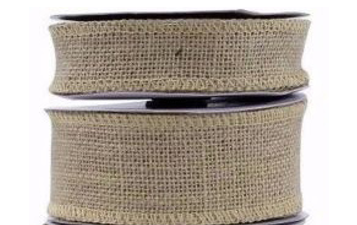 Hessian Ribbon with Wired Edge, 10m