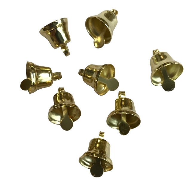 10mm Gold Bells, 100pcs