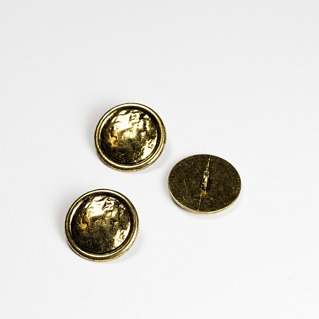 Antique Gold Button, 25pcs