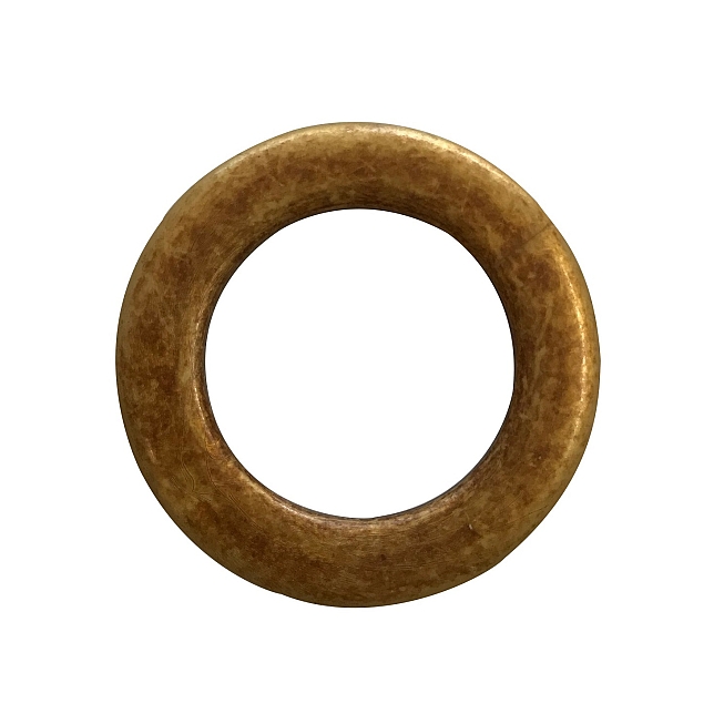 35mm Round Antique Gold Ring