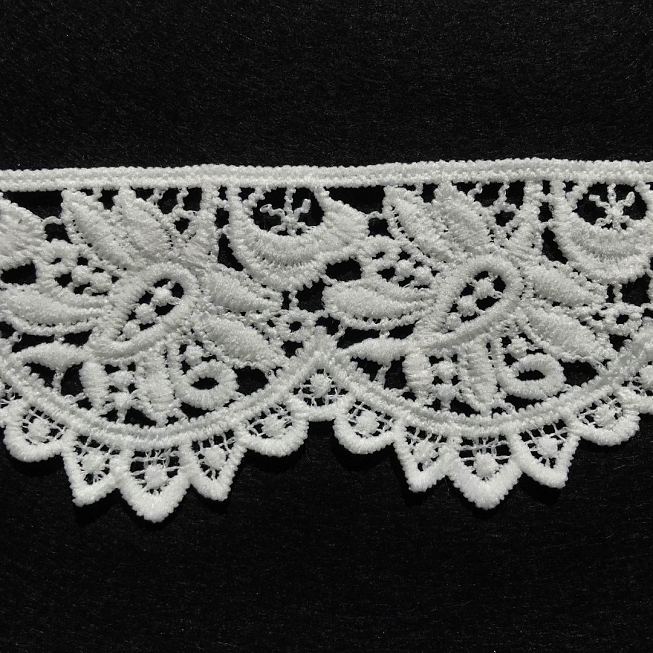 60mm Scalloped Guipure Lace, 13.7m