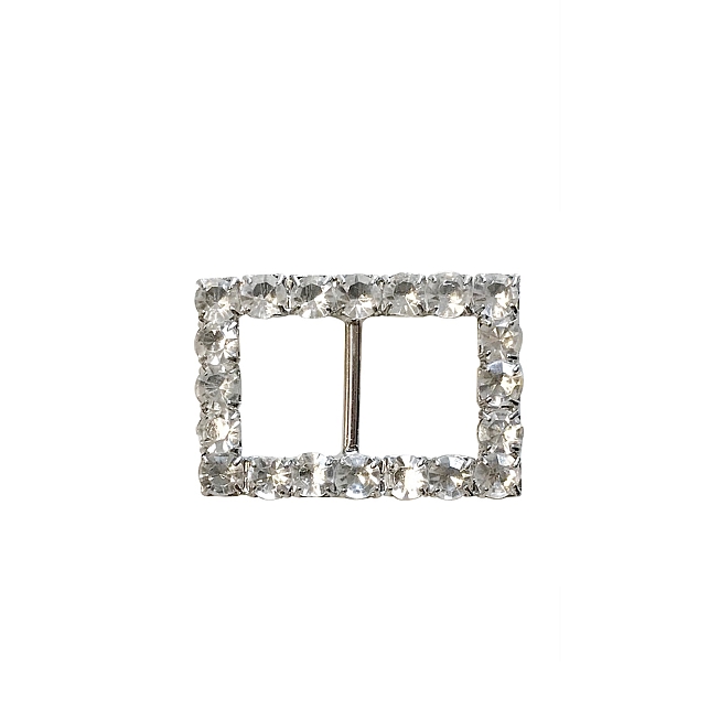 10mm Rectangle Diamante Slider Buckle