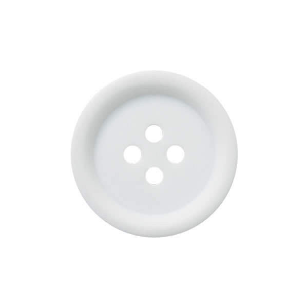 4-Hole Matte Polyester Buttons, 100pcs