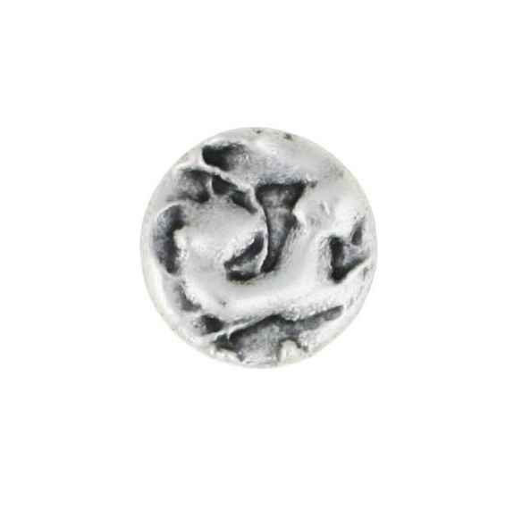 Melted Metal Shank Buttons, 25pcs