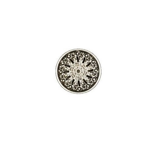 Silver Sun Design Shank Button, 25pcs