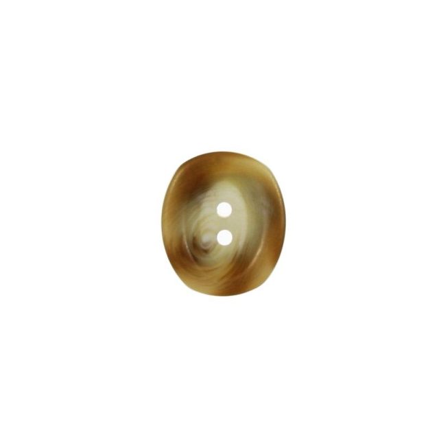 36L Faux Horn Oval Button, 25pcs