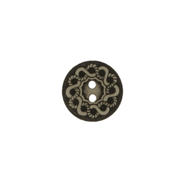 Z308 2-Hole Metal Button, 25pcs