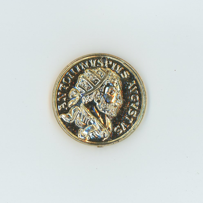 Rome Plastic Coin Pendant, 5pcs
