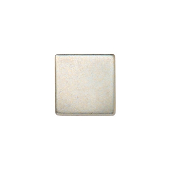 Square Silver Button, 25pcs