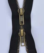 No.5 2-Way Antique Brass Open End Zip (30