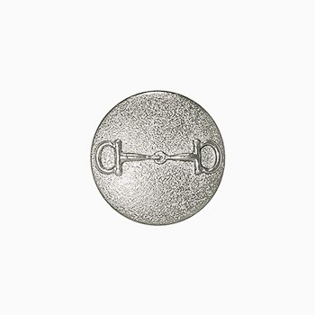 Silver Horsebit Shank Button, 25pccs