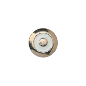 36L Siver Epoxy Metal Button, 25pcs