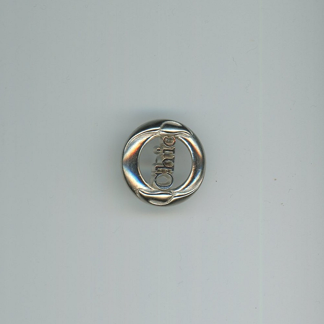 Chic Silver Button, 25pcs
