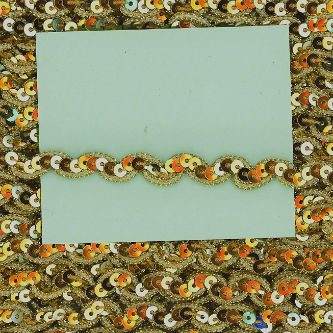 10mm Metallic Ric Rac Braid, 25m
