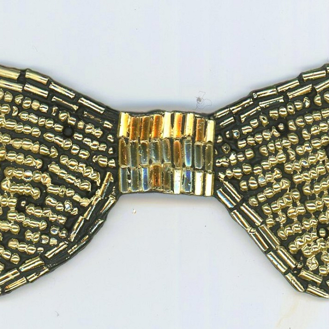 Sequin Bow Brooch, 5pcs