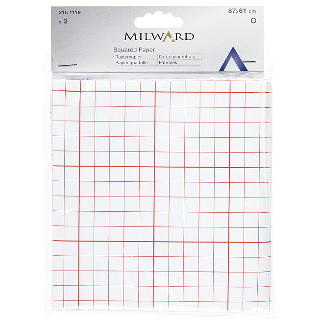 Squared Tracing Paper, 5 cards