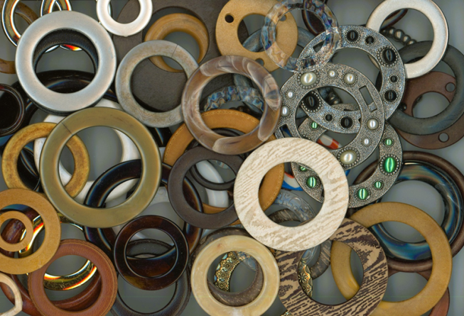 Assorted Round Ring Buckle Mix, 50pcs