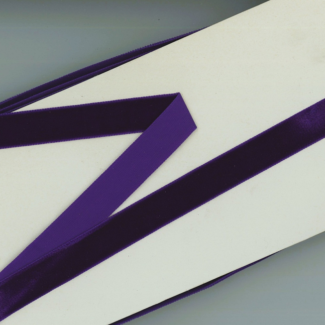 16mm Royal Purple Velvet Ribbon, 18yds