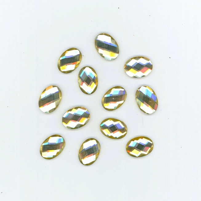 Yellow Hot fix Jewels, 12pcs