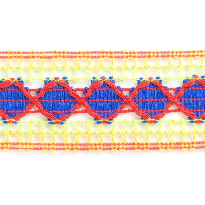 Multi-Col Crochet Lace, 25m