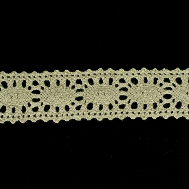 25mm Beige Cluny Lace, 182m