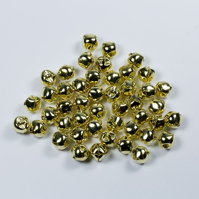 12mm Gold Bell Buttons, 100pcs