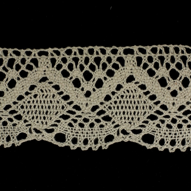 60mm Cream Crochet Lace, 25m