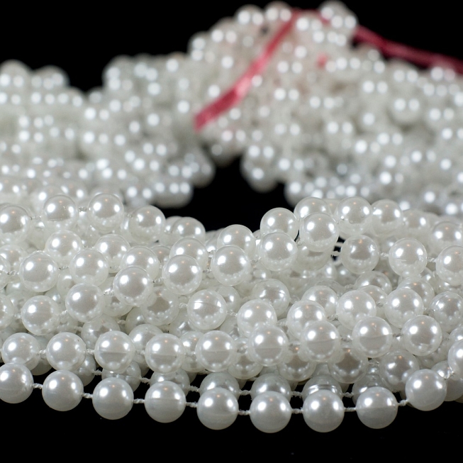 Faux Pearl Necklaces, 12pcs