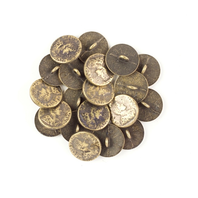 Fabians Haberdashery & Trimmings | Fastenings | Buttons | Antique brass ...